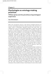 Psychologies as ontology-making practices - Pantheatre