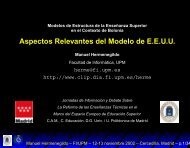 Aspectos Relevantes del Modelo de E.E.U.U.