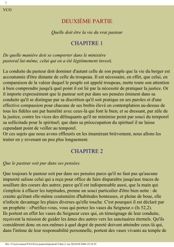 DEUXIÃME PARTIE CHAPITRE 1 CHAPITRE 2