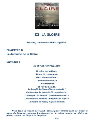 Chap 8 : Le domaine de la Gloire - Alleluia France