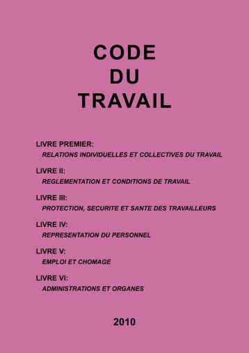 Code du travail 2010 - CLC