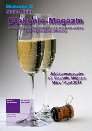 Diakonie-Magazin Nr.: 40 (909,46 kb) - Diakonie Schweinfurt