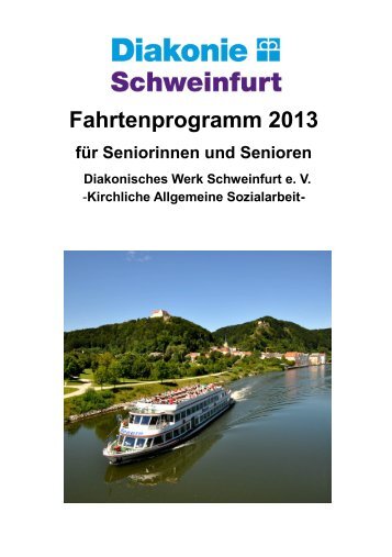 Fahrtenprogramm 2013 - Diakonie Schweinfurt