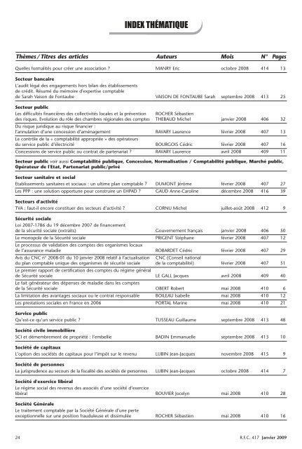 Index 2008 (36p -20x29,7).qxp - Ordre des Experts-Comptables