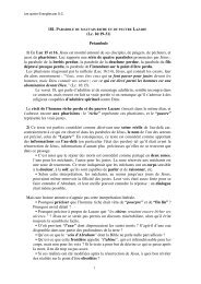 (Lc. 16:19-31) PrÃ©ambule 1) En Luc 15 et 16, JÃ©sus est ... - Hysope