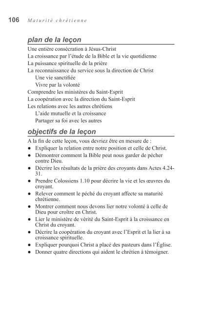 La maturitÃ© chrÃ©tienne - Global University