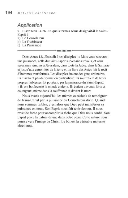 La maturitÃ© chrÃ©tienne - Global University