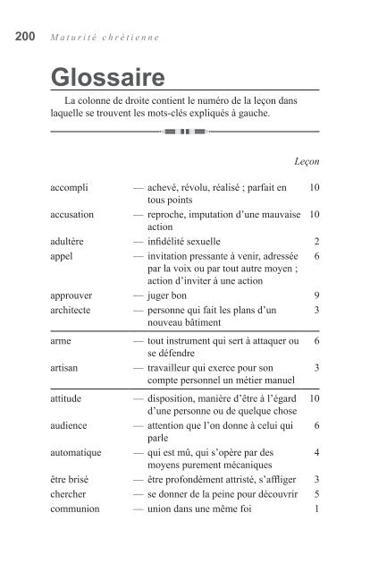 La maturitÃ© chrÃ©tienne - Global University