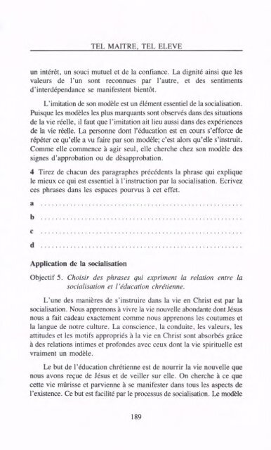 Contribuer Ã  la croissance des chrÃ©tiens