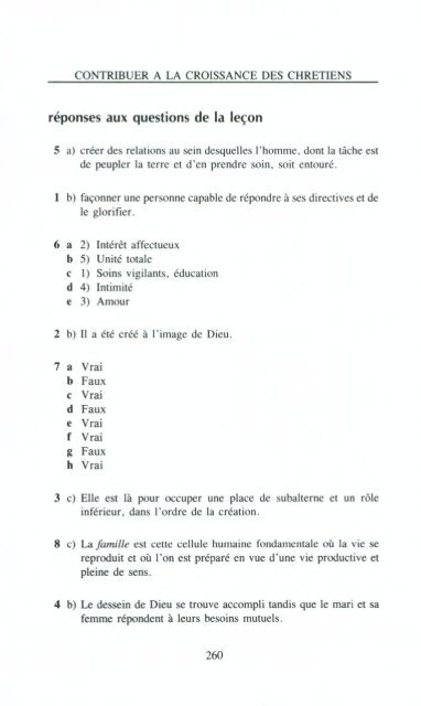 Contribuer Ã  la croissance des chrÃ©tiens