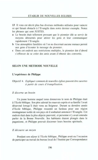 Ãtablir de nouvelles Ãglises