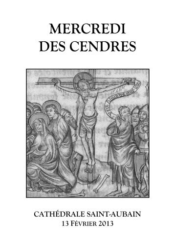 Mercredi des Cendres 2013 - CathÃ©drale Saint-Aubain de Namur