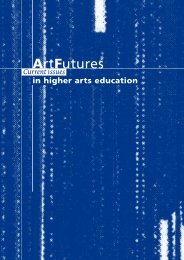 ArtFutures: current issues in higher arts education - Elia