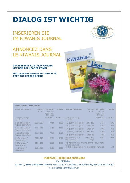 Als PDF laden - Kiwanis Schweiz