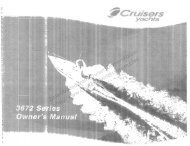 Cruisers Yachts 3672EXP, 3772EXP, 370EXP Owner's Manual - Cruisers ...