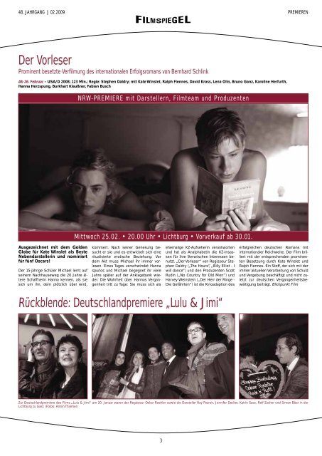 die programmzeitung der essener filmkunsttheater und der lichtburg