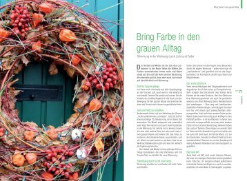 Bring Farbe in den grauen Alltag - Andrea Schmidt