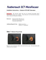 Installation Instructions â Celestron CPC-800 ... - First Light Optics