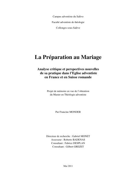 La Pra C Paration Au Mariage Archives Adventistes