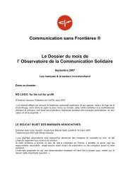 NO LOGO, for the not for profit - Communication Sans FrontiÃ¨res