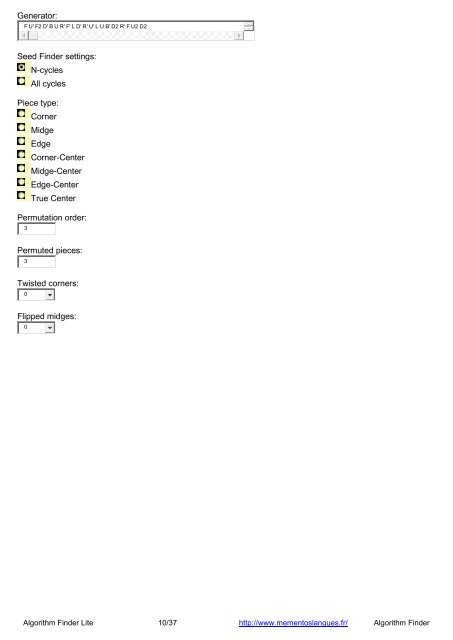 Algorithm Finder Lite - mementoslangues.fr