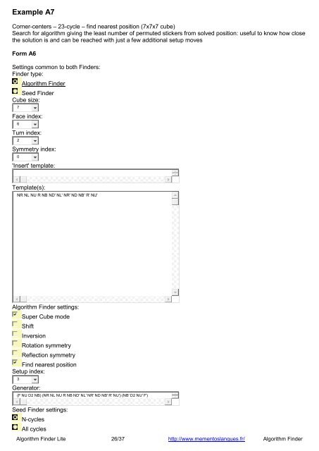 Algorithm Finder Lite - mementoslangues.fr