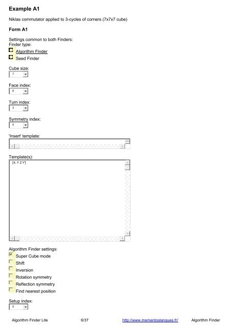 Algorithm Finder Lite - mementoslangues.fr