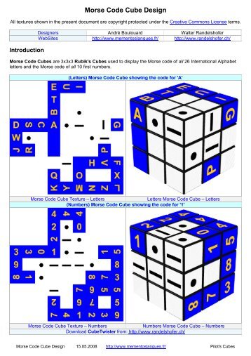 Morse Code Cube Design - mementoslangues.fr