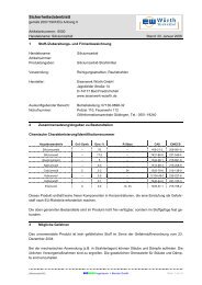 Sicherheitsdatenblatt gemäß 91/155/EWG - Eisenwerk Würth