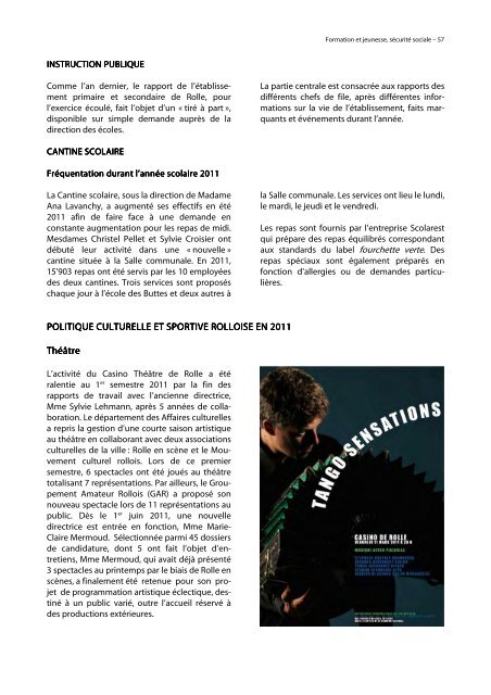 Rapport gestion 2011 - part 1 - Rolle