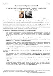 Symposium théologique international Le nouveau ... - Rore Sanctifica