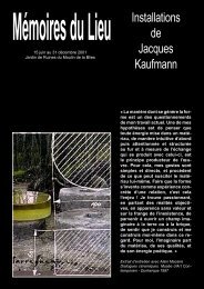 Installations de Jacques Kaufmann - MuSÃ©es de Sarreguemines