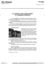 Sites et Monument - Le Jardin des FaÃ¯enciers de Sarreguemines.