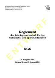 Reglement RGS - Schweizerischer SchÃ¤ferhund-Club