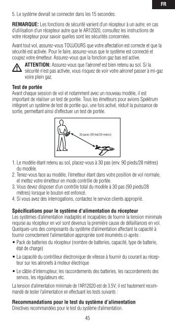 AR12020 User Guide AR12020 Bedienungsanleitung ... - Spektrum