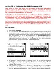 Jeti DC/DS-16 Update Version 2.22 - Esprit Model