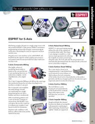 ESPRIT for 5-Axis - Chicago CAD CAM Software