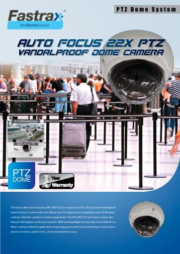 Auto Focus 22X PTZ