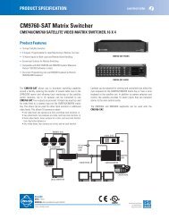 CM9760-SAT Matrix Switcher