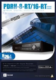 8/16CH. DIGITAL VIDEO RECORDER - Pacific Communications