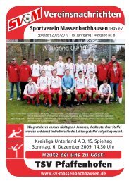 Vereinsnachrichten - Sportverein Massenbachhausen 1945 eV