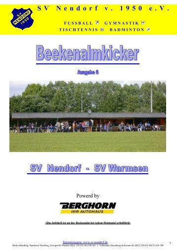 Ausgabe Nr. 6 - SV Nendorf