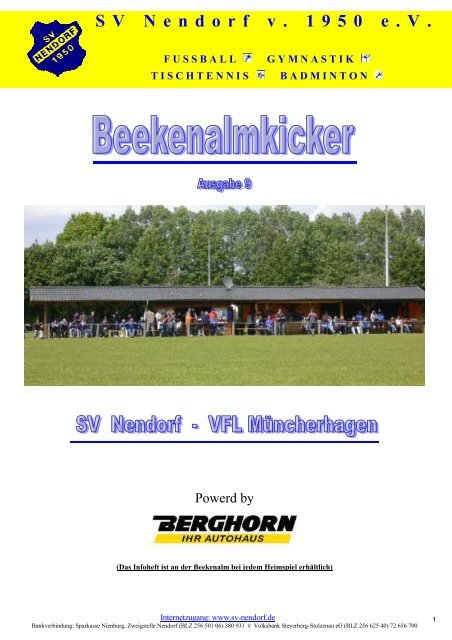 Ausgabe Nr. 9 - SV Nendorf