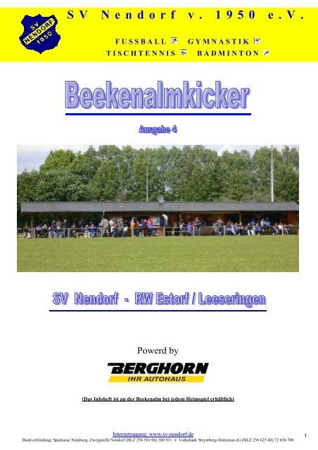 Ausgabe Nr. 4 - SV Nendorf