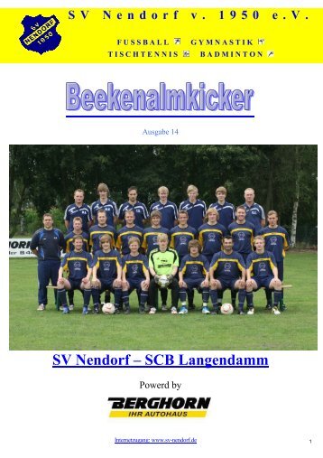 Ausgabe Nr. 14 - SV Nendorf
