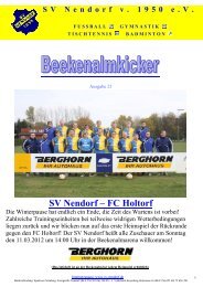 Ausgabe Nr. 21 - beim SV Nendorf