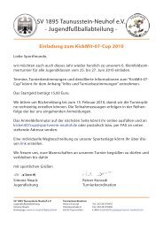 Einladung und Teilnahmebestätigung KickMit-07 ... - SV Neuhof 1895