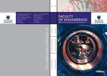 www.engineering.auckland.ac.nz faculty of engineering