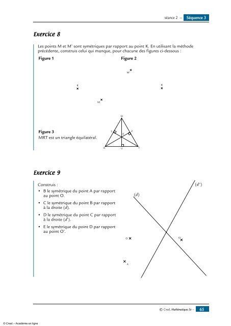 Symétrie centrale - Académie en ligne