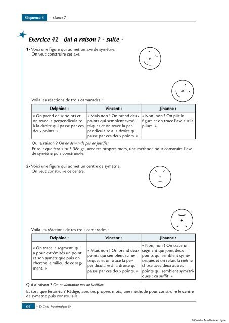 Symétrie centrale - Académie en ligne